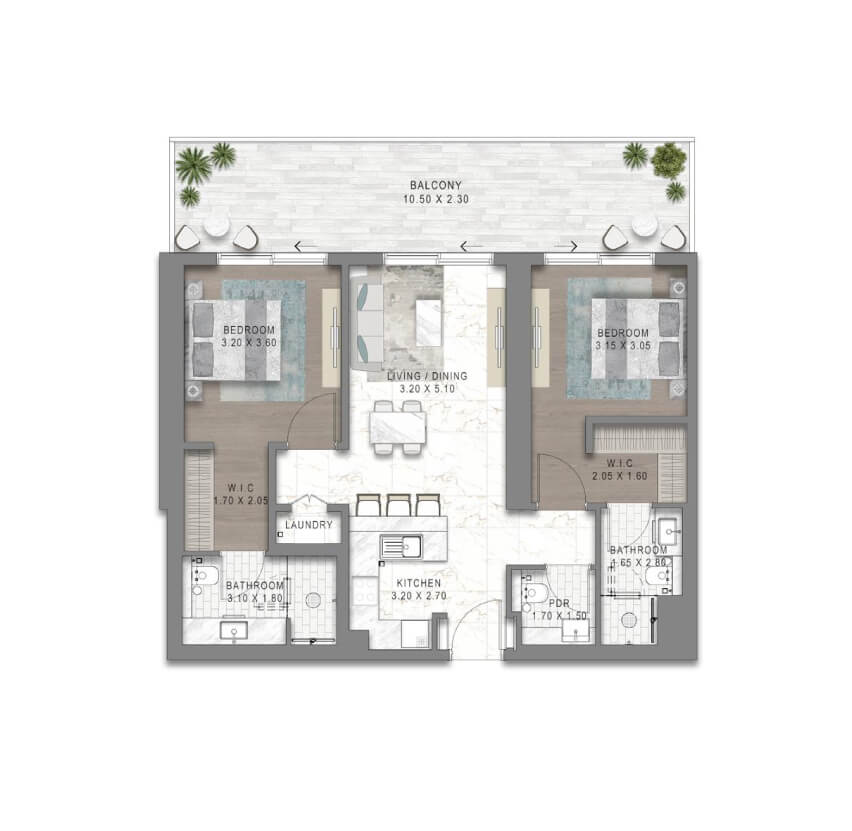 2 Bedroom